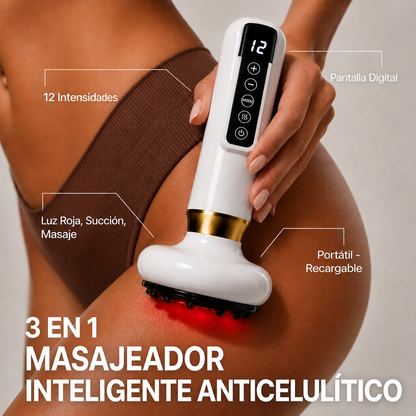 Masajeador Anticelulítico con Succión, Calor y Luz Infrarroja
