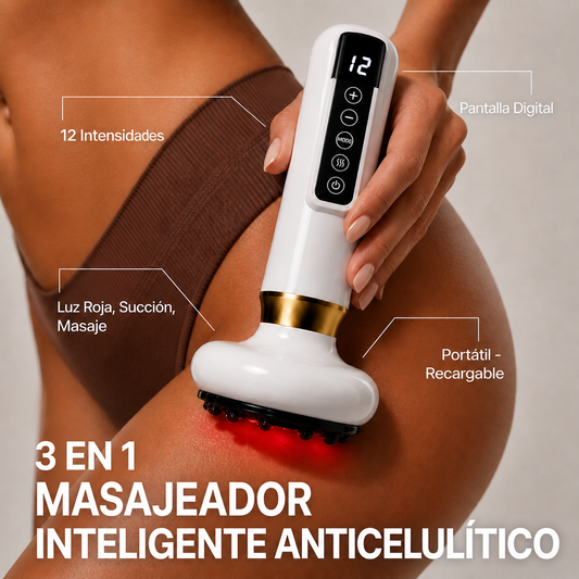 Masajeador Anticelulítico con Succión, Calor y Luz Infrarroja