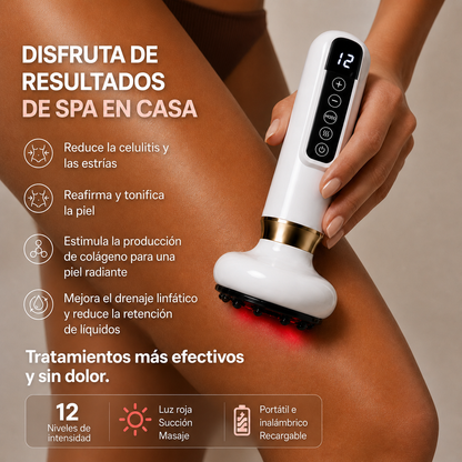 Masajeador Anticelulítico con Succión, Calor y Luz Infrarroja